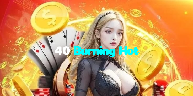 40 Burning Hot casino presented on mobile device in Pakistan with slots and live games